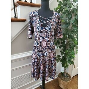 Rue+ Juniors Multicolor Casual Half Sleeve Dress